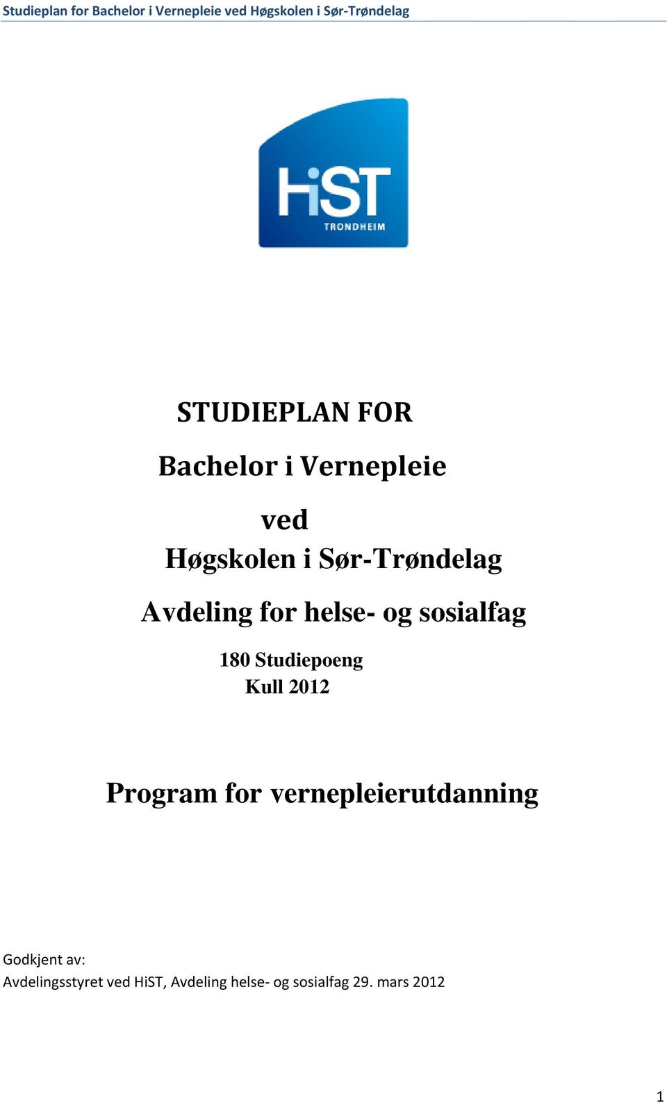 Bacheloroppgave eksempel vernepleier