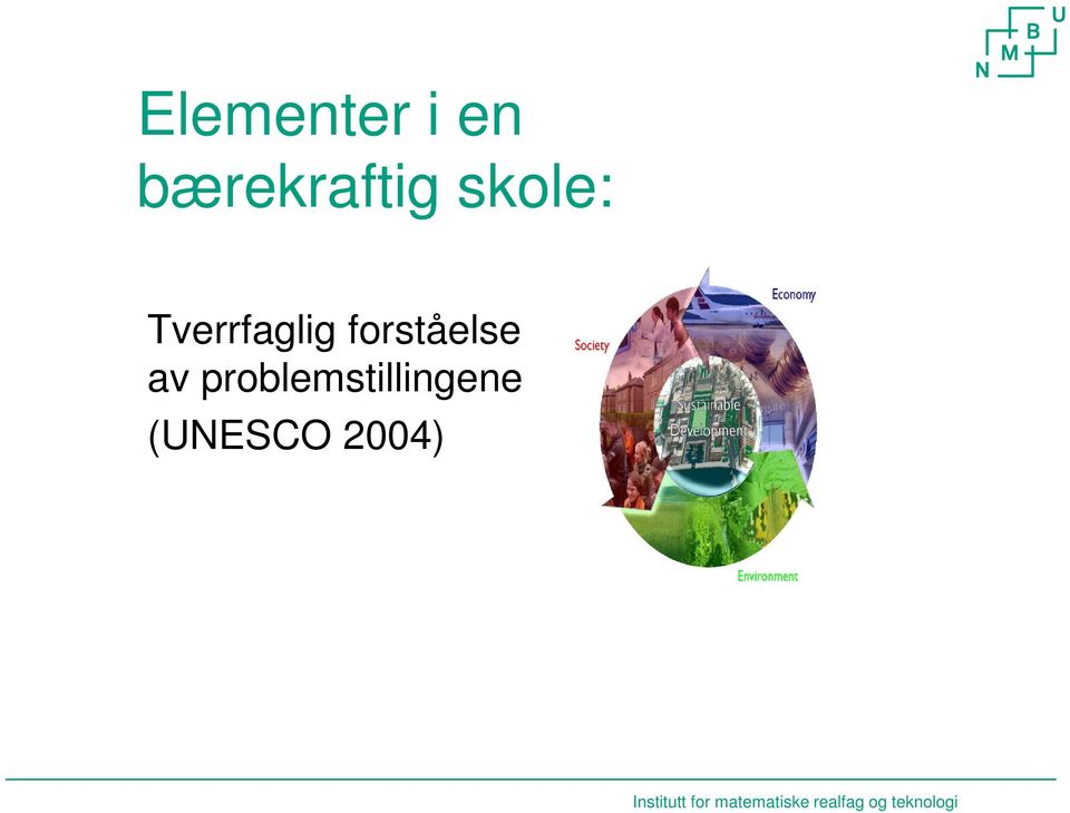 problemstillingene (UNESCO 2004)