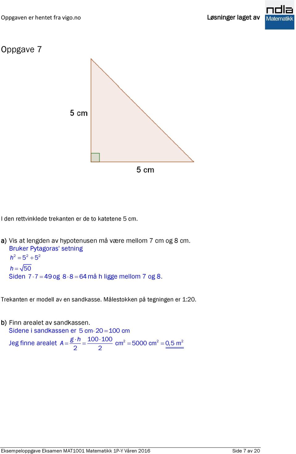 Eksempeloppgave eksamen 1P-Y våren PDF Gratis nedlasting