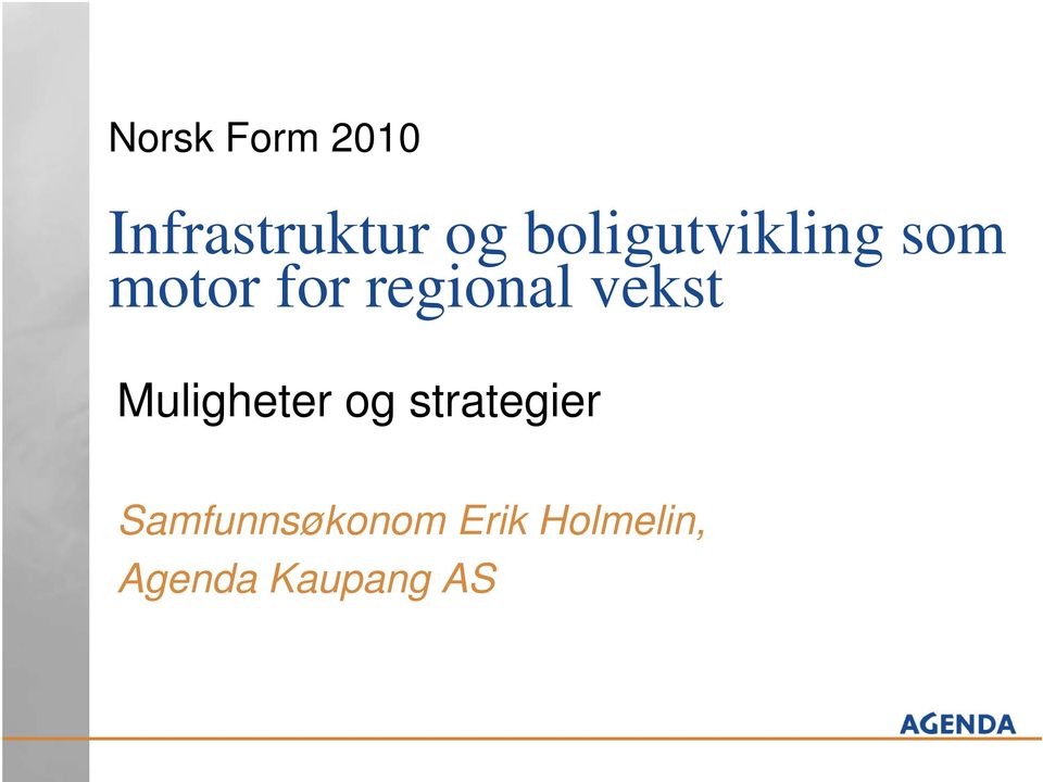 vekst Muligheter og strategier