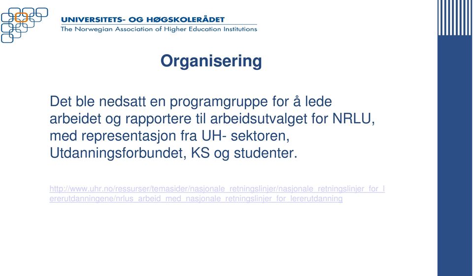 og studenter. http://www.uhr.