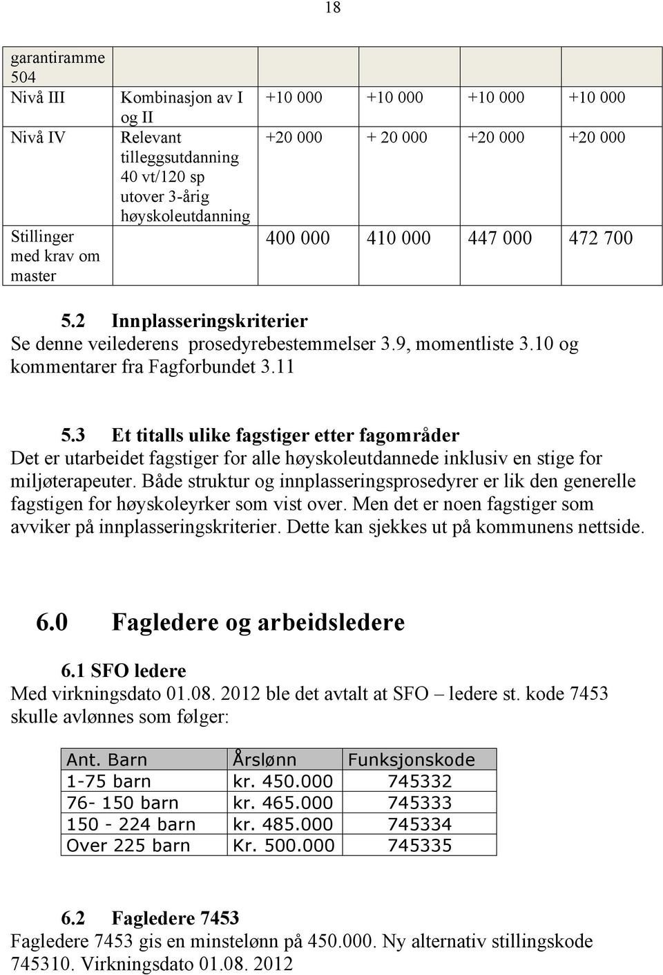 3 Et titalls ulike fagstiger etter fagområder Det er utarbeidet fagstiger for alle høyskoleutdannede inklusiv en stige for miljøterapeuter.