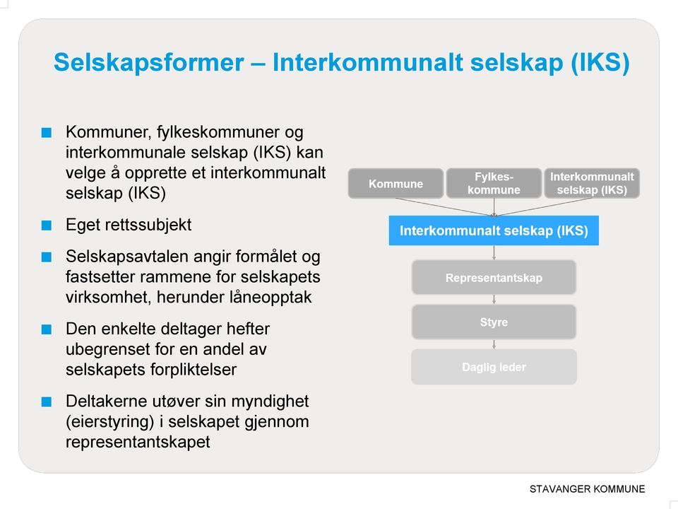 fastsetter rammene for selskapets virksomhet, herunder låneopptak Den enkelte deltager hefter ubegrenset for