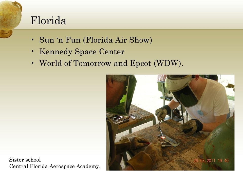 Tomorrow and Epcot (WDW).