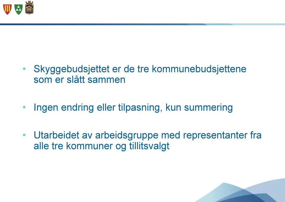 tilpasning, kun summering Utarbeidet av