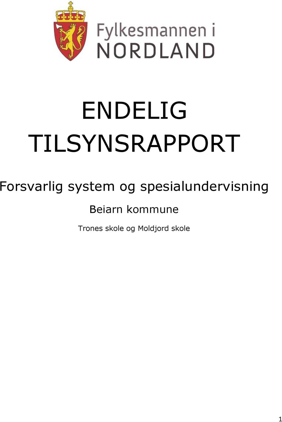 spesialundervisning Beiarn