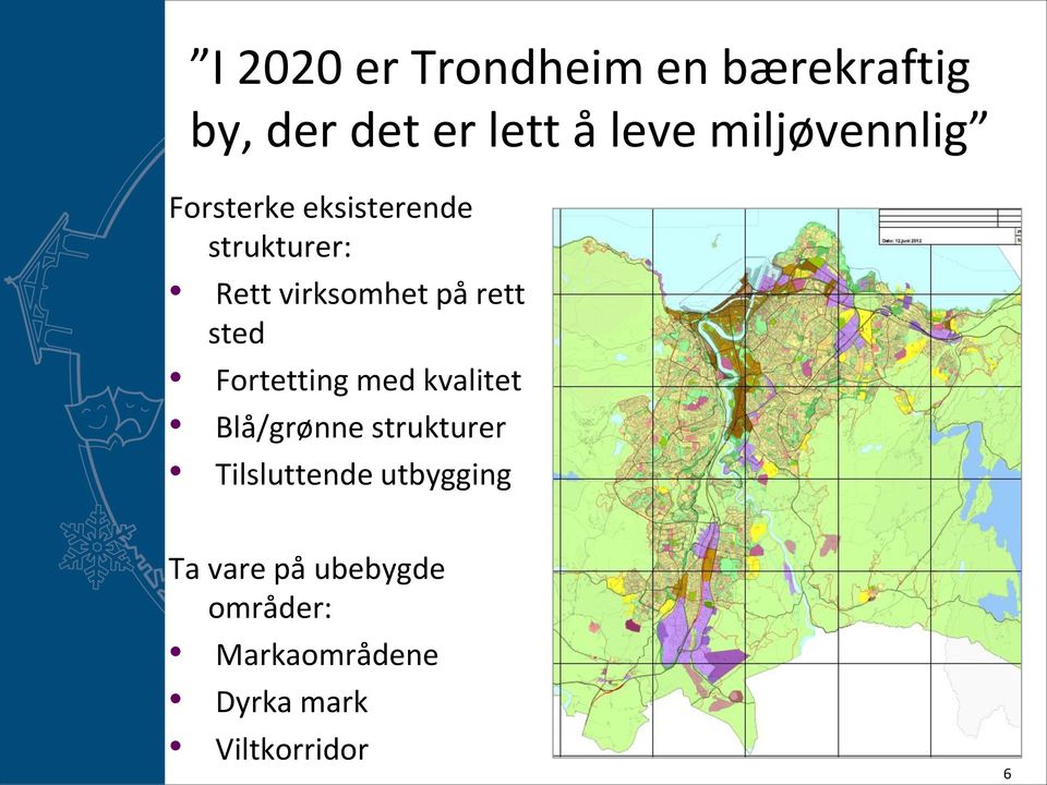 rett sted Fortetting med kvalitet Blå/grønne strukturer Tilsluttende