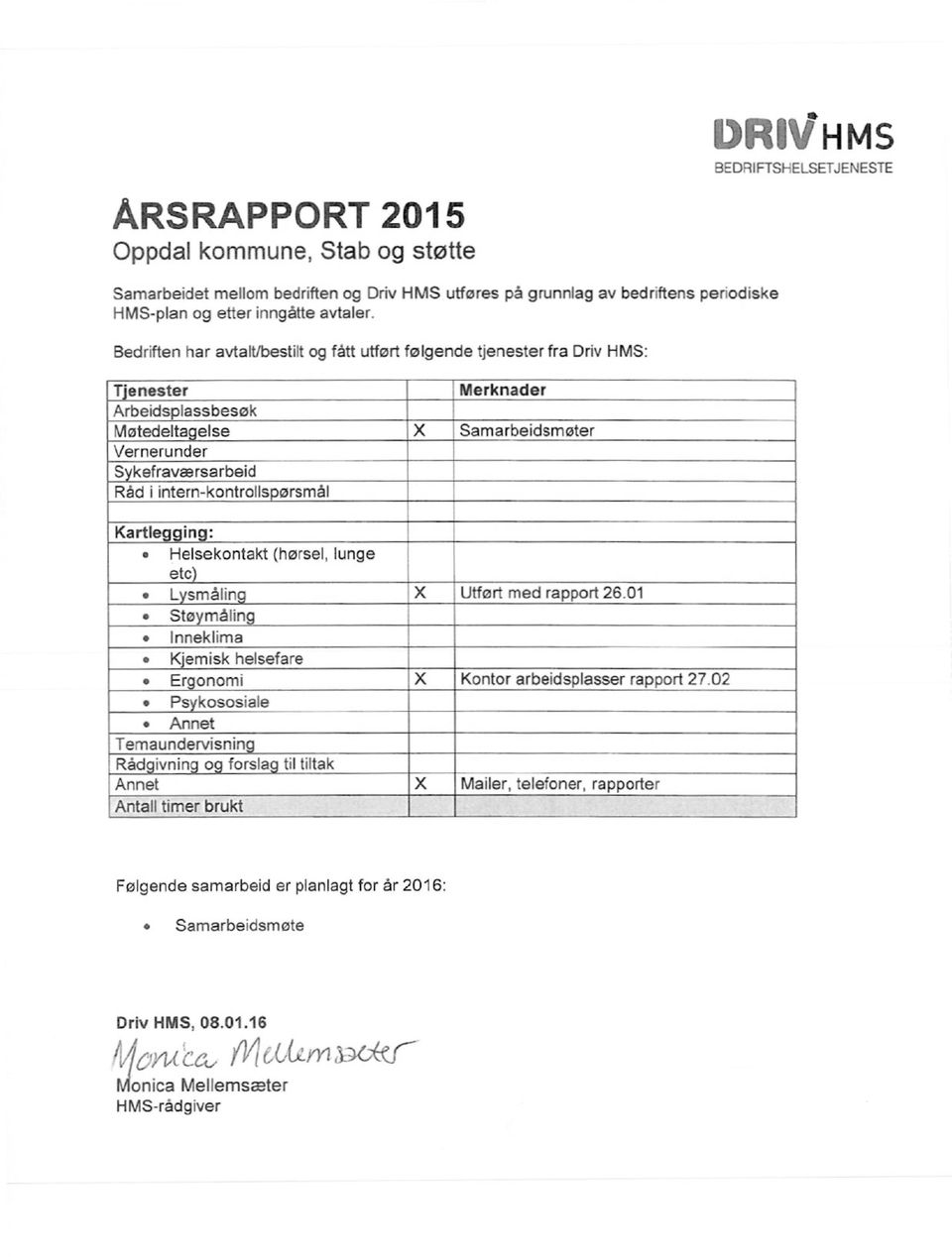 01 X Kontor arbeidsplasser rapport 27.