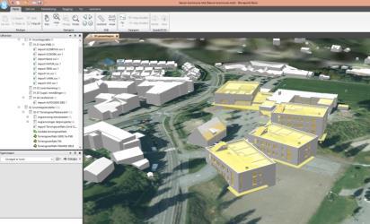Frogner skole BT1 og 2 i Urban datamodell Utklipp fra Vianova -Novapoint