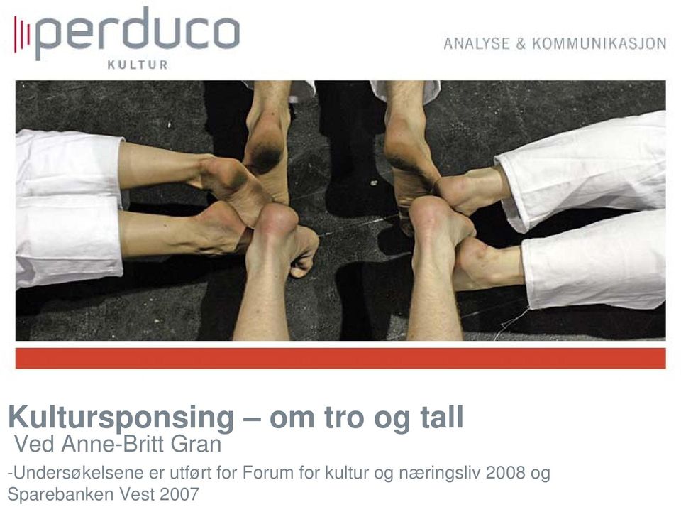 utført for Forum for kultur og