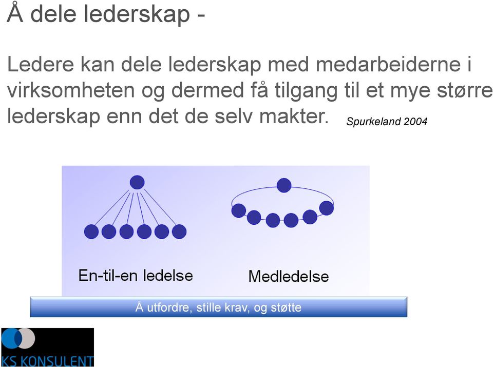 til et mye større lederskap enn det de selv makter.