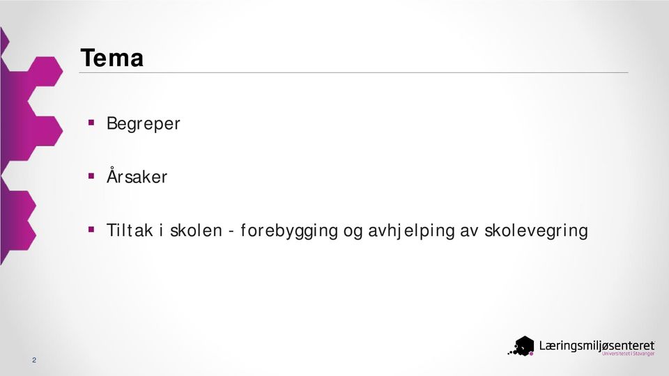 skolen - forebygging