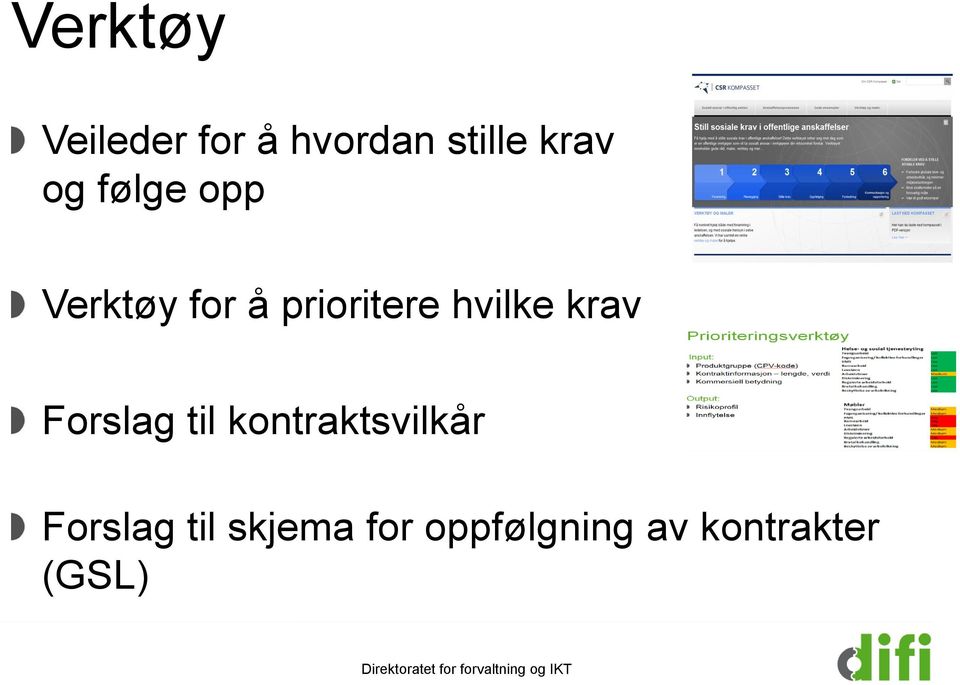 hvilke krav Forslag til kontraktsvilkår