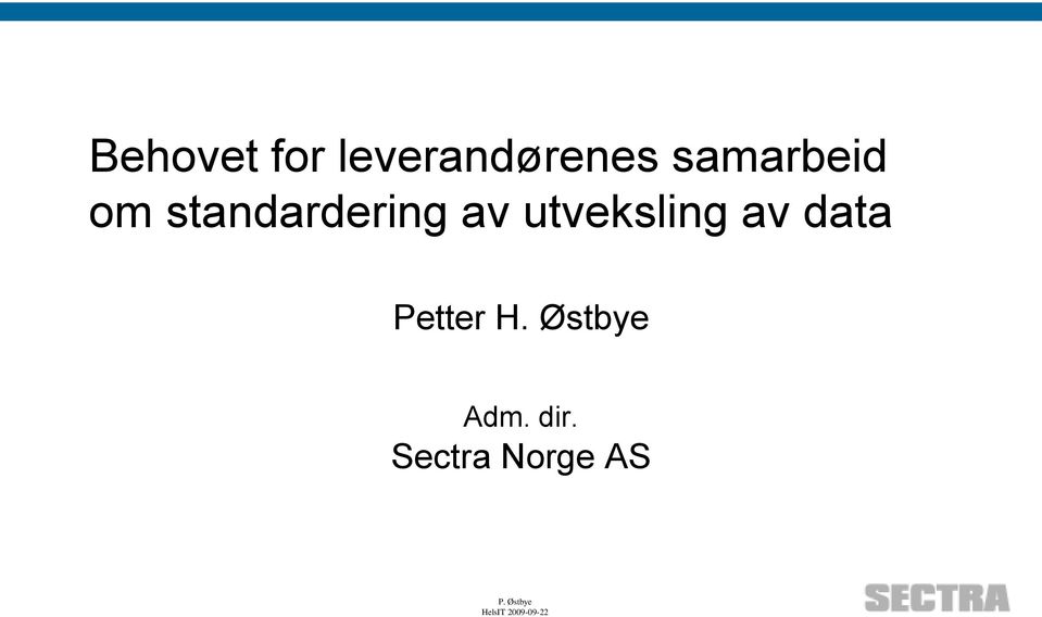 utveksling av data Petter H.