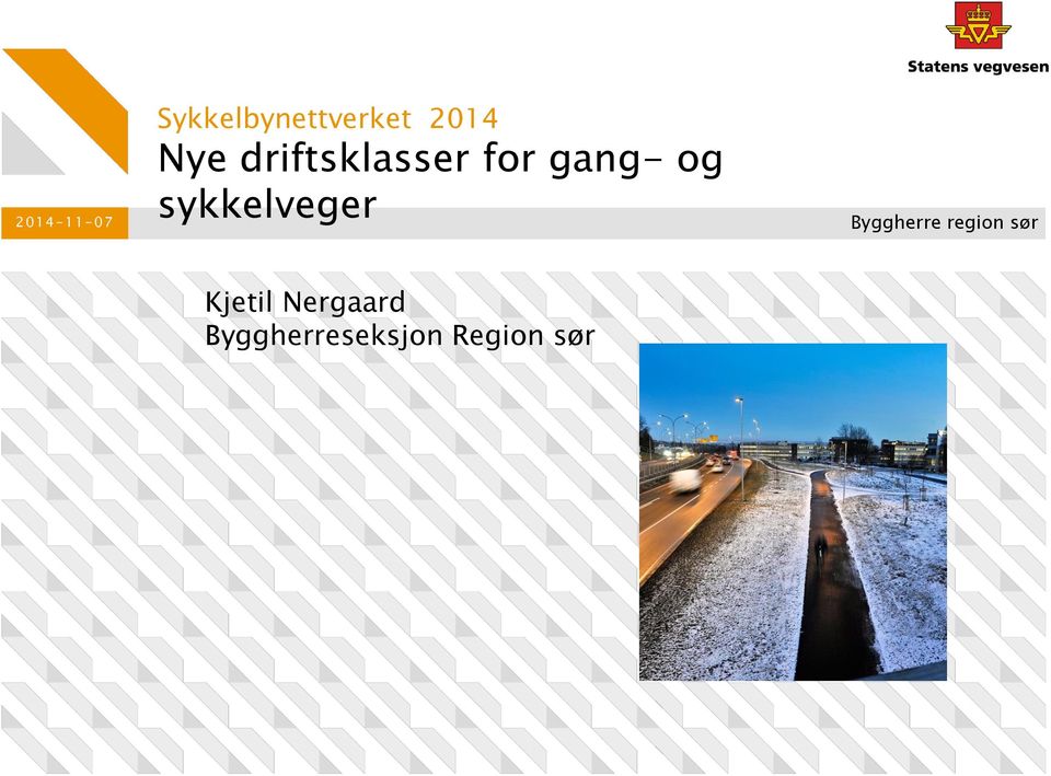 sykkelveger Byggherre region sør