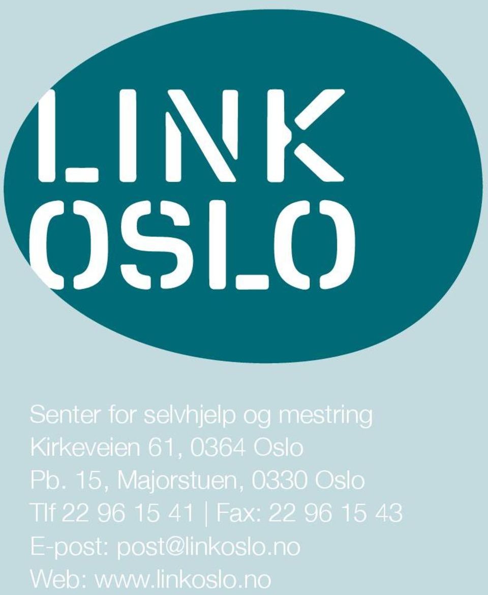 15, Majorstuen, 0330 Oslo Tlf 22 96 15 41