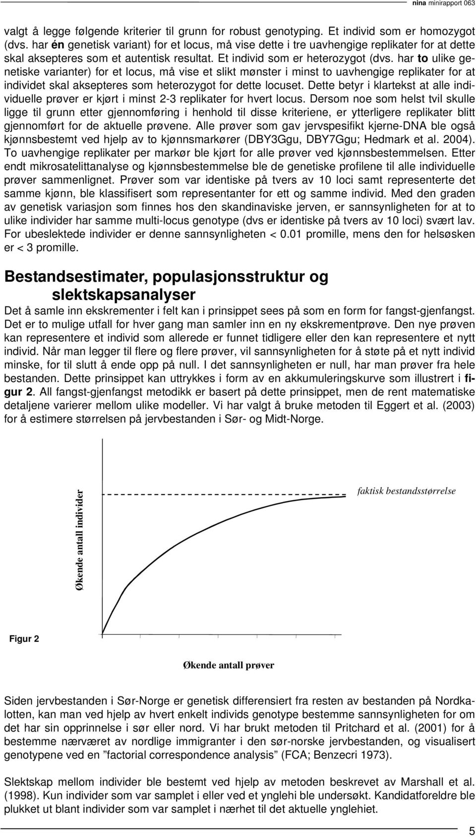 har to ulike genetiske varianter) for et locus, må vise et slikt mønster i minst to uavhengige replikater for at individet skal aksepteres som heterozygot for dette locuset.