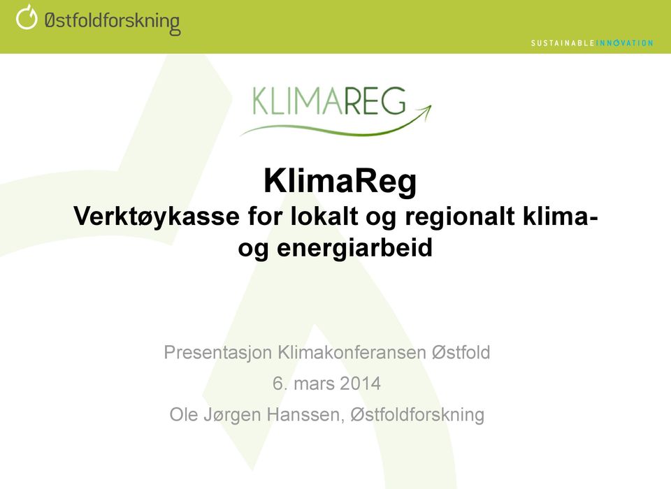 Presentasjon Klimakonferansen Østfold