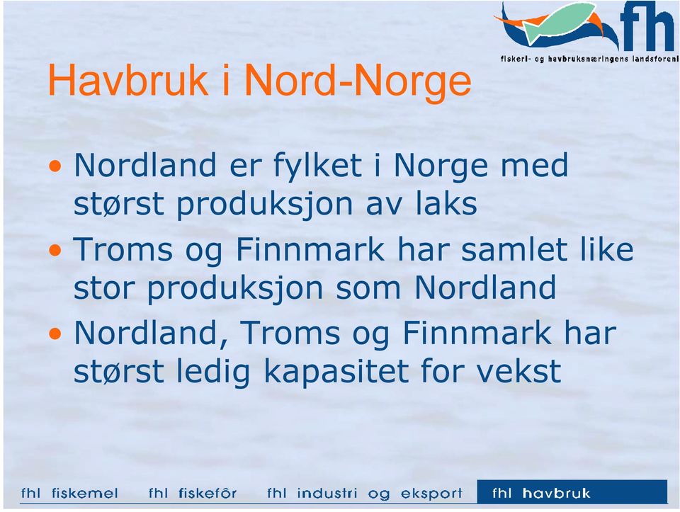 samlet like stor produksjon som Nordland Nordland,