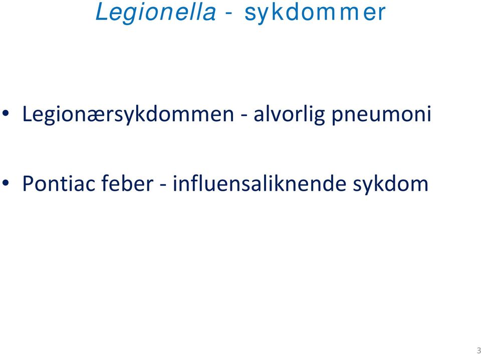 alvorlig pneumoni