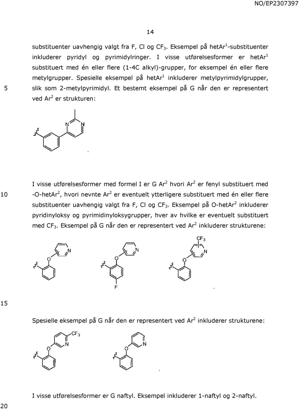 Spesielle eksempel på hetar 1 inkluderer metylpyrimidylgrupper, slik som 2-metylpyrimidyl.