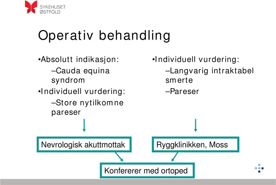 Individuell vurdering: Langvarig intraktabel smerte