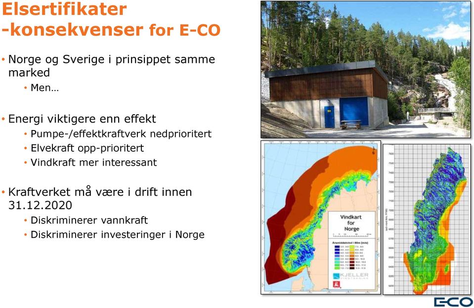 Elvekraft opp-prioritert Vindkraft mer interessant Kraftverket må være i