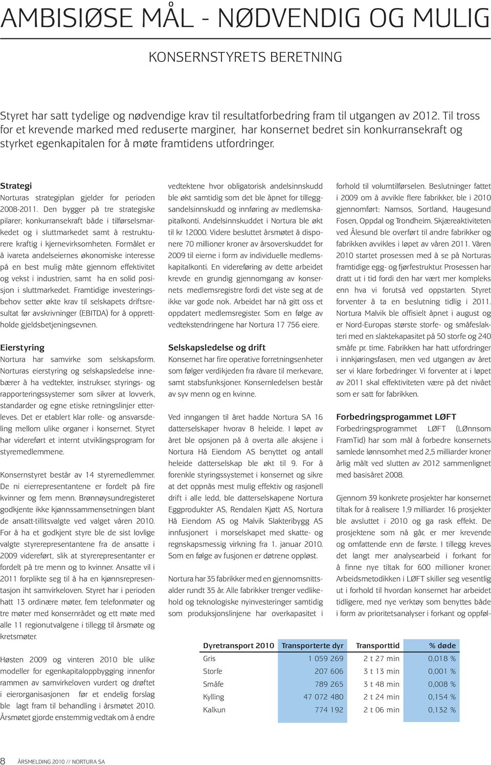 Strategi Norturas strategiplan gjelder for perioden 2008-2011.