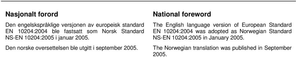 National foreword The English language version of European Standard EN 10204:2004 was adopted as