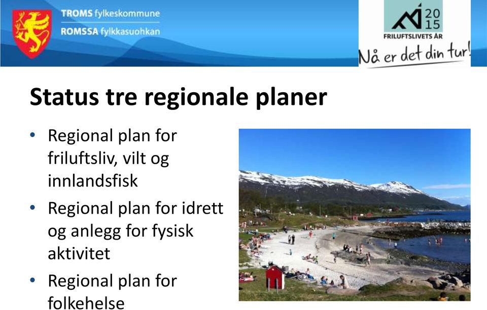 innlandsfisk Regional plan for idrett og