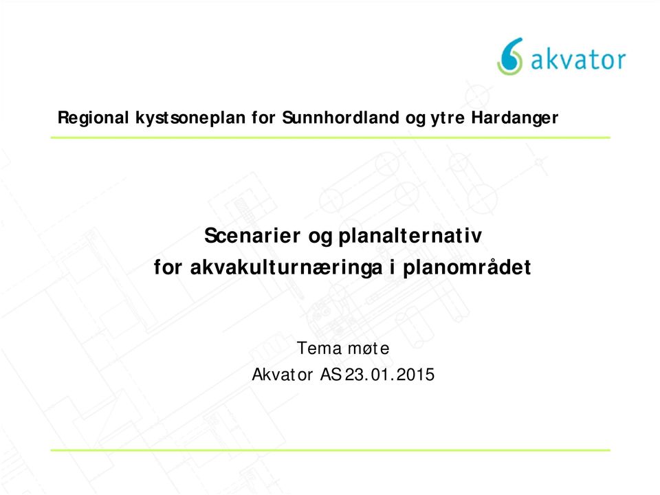 Scenarier og planalternativ for