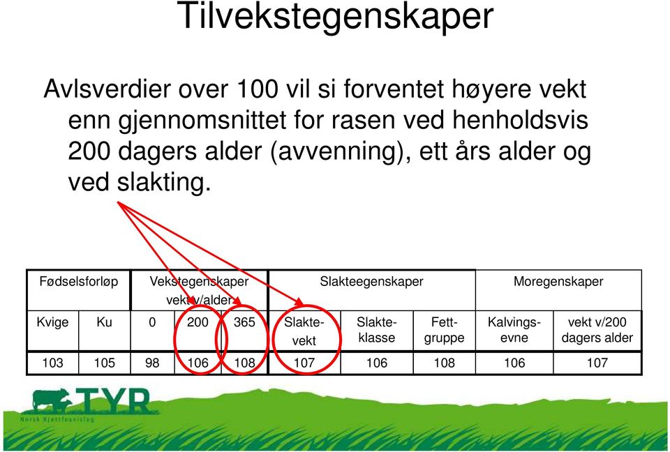 gjennomsnittet for rasen ved henholdsvis