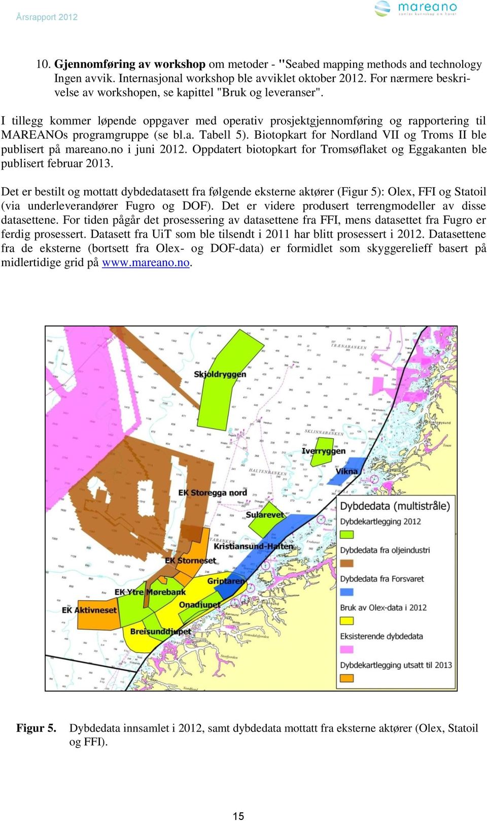 Biotopkart for Nordland VII og Troms II ble publisert på mareano.no i juni 2012. Oppdatert biotopkart for Tromsøflaket og Eggakanten ble publisert februar 2013.