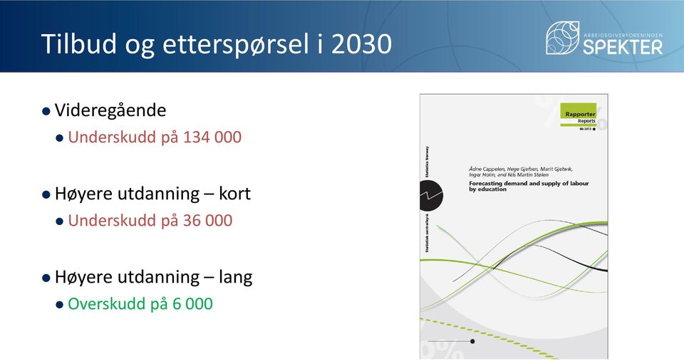 Høyere utdanning kort Underskudd på