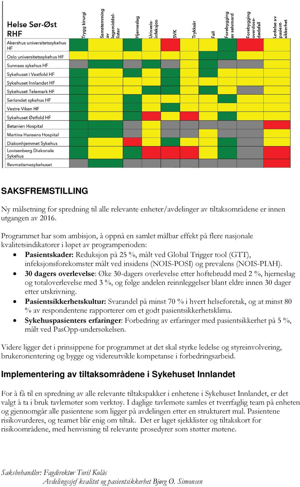 infeksjonsforekomster målt ved insidens (NOIS-POSI) og prevalens (NOIS-PIAH).