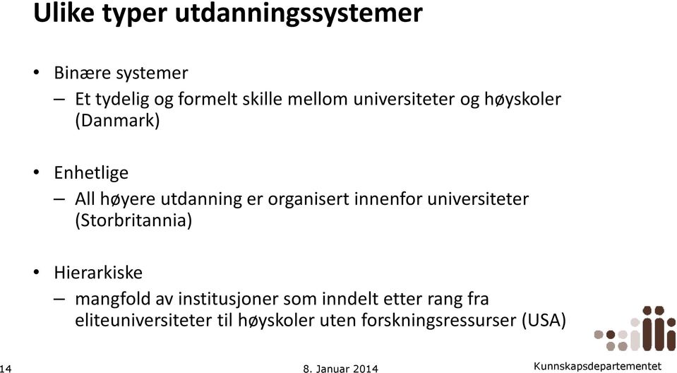 innenfor universiteter (Storbritannia) Hierarkiske mangfold av institusjoner som inndelt