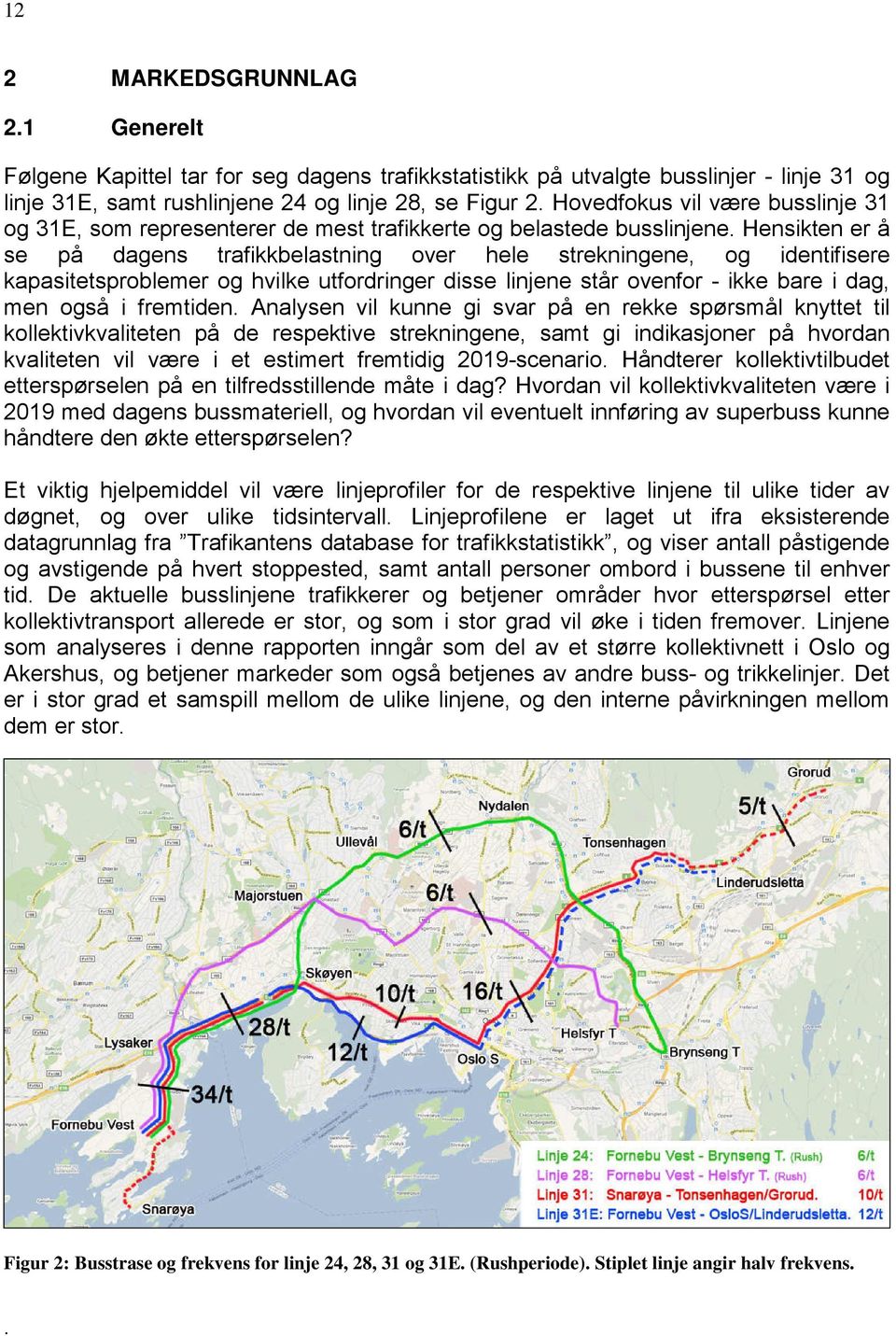 Hensikten er å se på dagens trafikkbelastning over hele strekningene, og identifisere kapasitetsproblemer og hvilke utfordringer disse linjene står ovenfor - ikke bare i dag, men også i fremtiden.