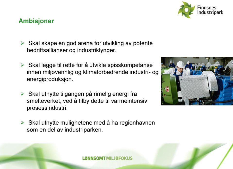 og energiproduksjon.