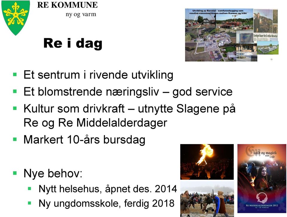 på Re og Re Middelalderdager Markert 10-års bursdag Nye