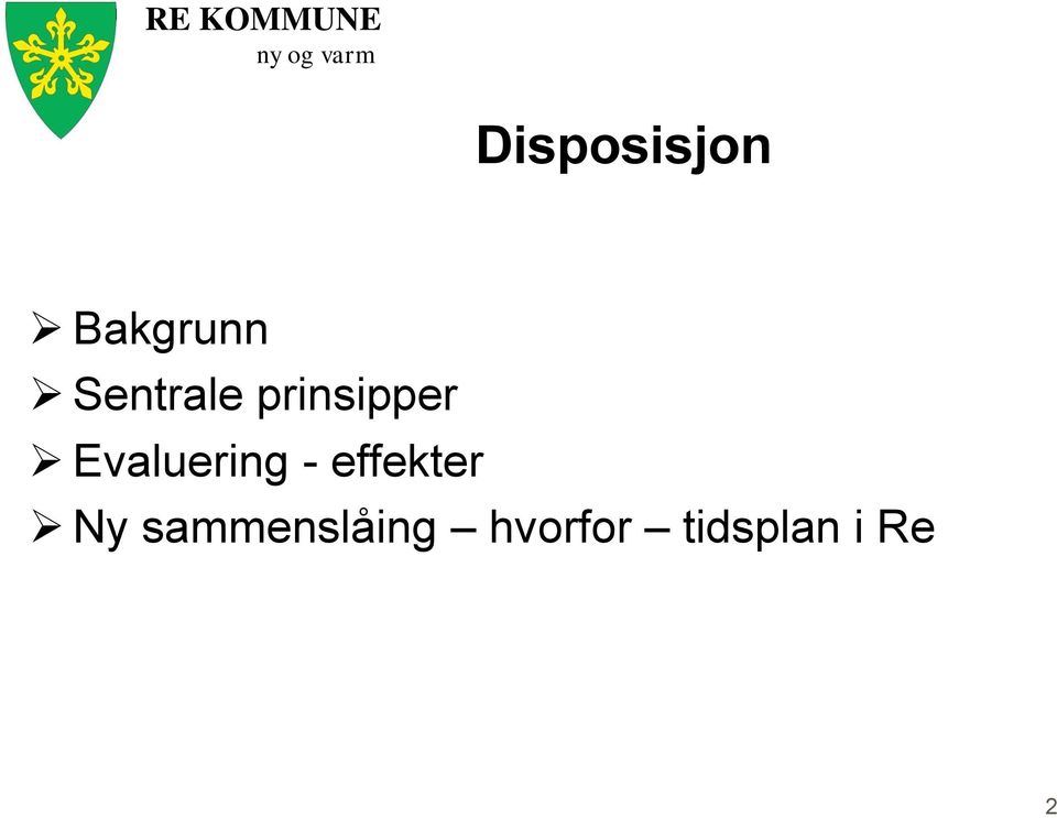 Evaluering - effekter Ny