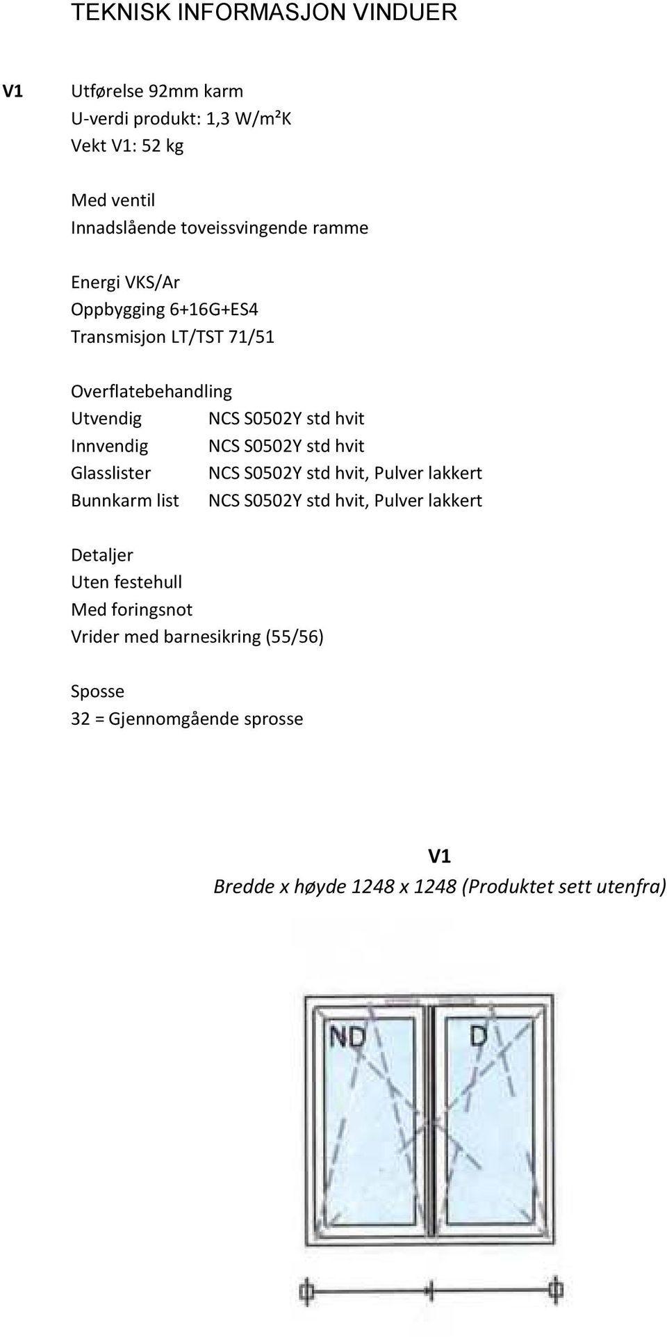 hvit, Pulver lakkert Vrider med barnesikring (55/56) Sposse 32 =