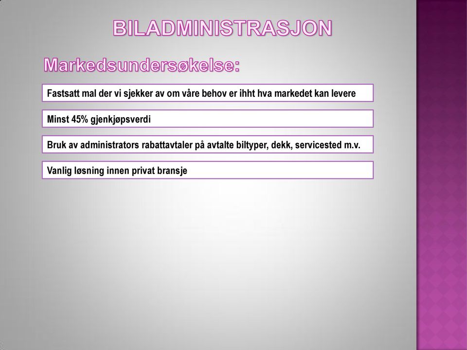 av administrators rabattavtaler på avtalte biltyper,