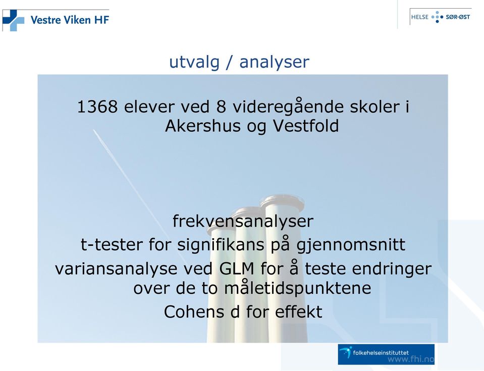 signifikans på gjennomsnitt variansanalyse ved GLM for å