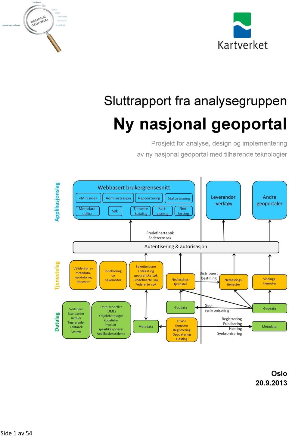 implementering av ny nasjonal geoportal med