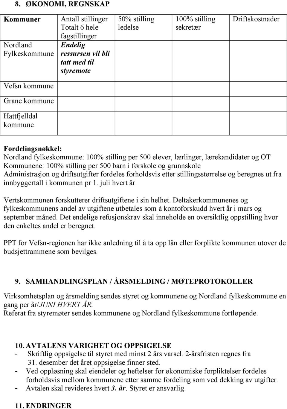 500 barn i førskole og grunnskole Administrasjon og driftsutgifter fordeles forholdsvis etter stillingsstørrelse og beregnes ut fra innbyggertall i kommunen pr 1. juli hvert år.