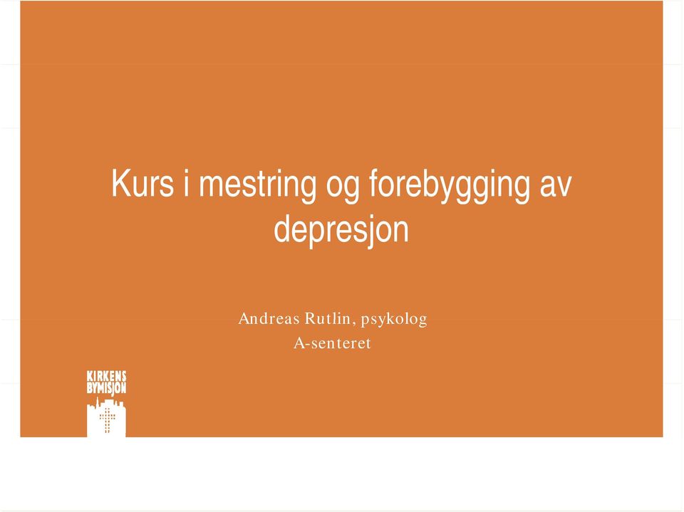 depresjon Andreas