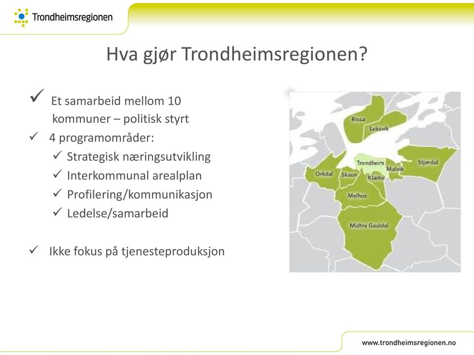 programområder: Strategisk næringsutvikling