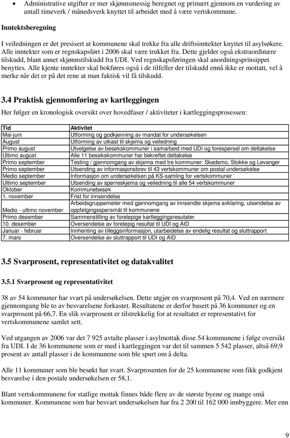 Dette gjelder også ekstraordinære tilskudd, blant annet skjønnstilskudd fra UDI. Ved regnskapsføringen skal anordningsprinsippet benyttes.