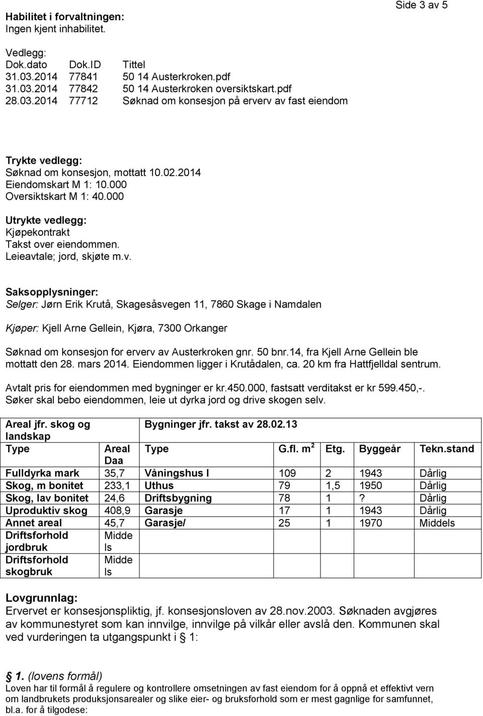 02.2014 Eiendomskart M 1: 10.000 Ove