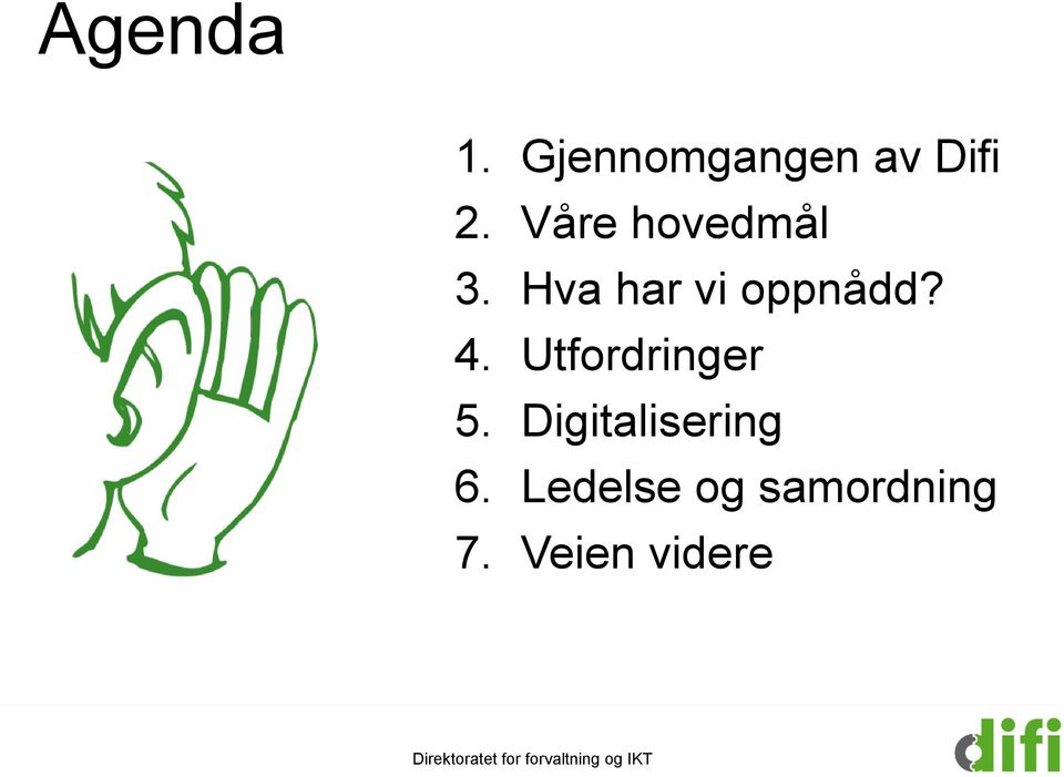 4. Utfordringer 5. Digitalisering 6.